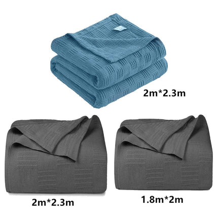 Knitted Blanket Warm Sofa Throw Soft Cozy Blanket Comfortable Home Decor Piece