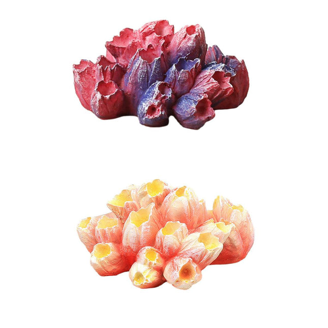 Artificial Coral Reef Rockery Fish Tank Ornaments Underwater Landscape Decor