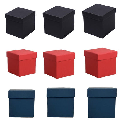 Square Gift Boxes 8pcs Empty Packaging Boxes for Favour Party Wedding Storage