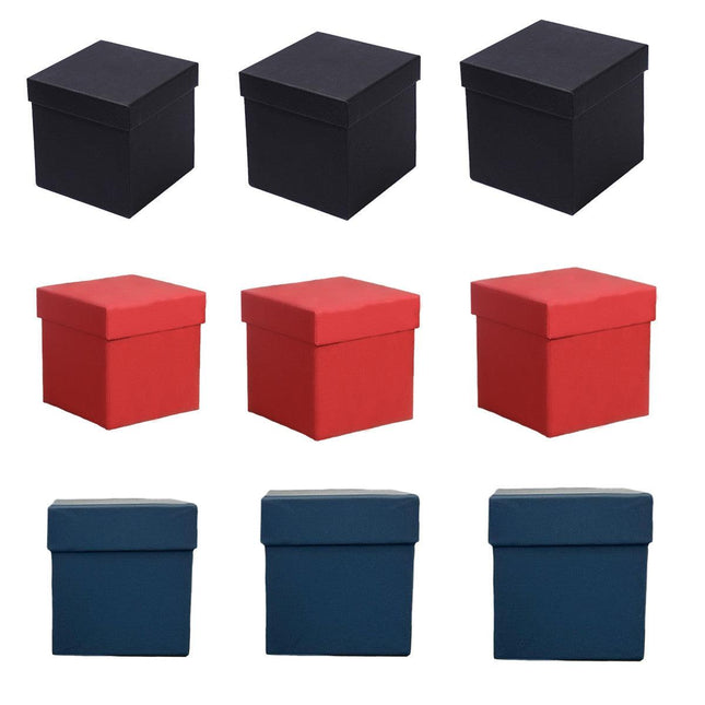 Square Gift Boxes 8pcs Empty Packaging Boxes for Favour Party Wedding Storage