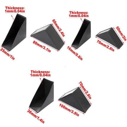 100pcs Plastic Corner Protector Right Angle Frame Cabinet Furniture Door Edge