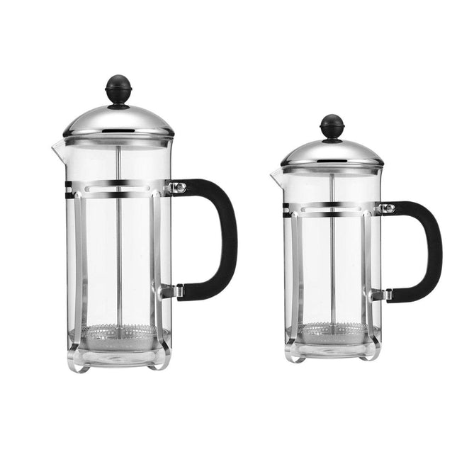 350ml 600ml Stainless Steel Glass French Press Coffee Tea Maker for Home Office
