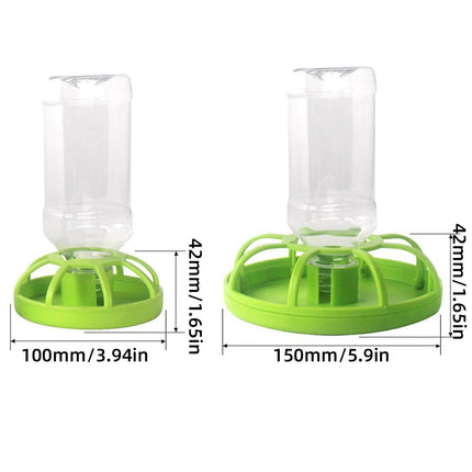 Reptile Water Bowl with Bottle for Lizard Gecko Snake Inverted Bottle Dispenser