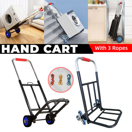 Folding Hand Trolley Heavy Duty Solid Wheel or Stair Climber Tri Wheel for Moving