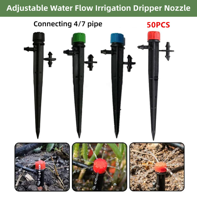 Adjustable Irrigation Misting Dripper 360-degree Sprinkler Drip Watering Tool