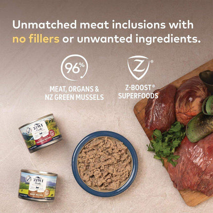 ZIWI Peak Cat Can Beef  Best Wet Cat Food Australia  85g or 185g