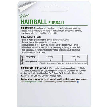 HomeoPet Feline Furball Relief 15ML