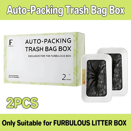 Furbulous Auto-Packing Trash Bag Box 2 Pieces