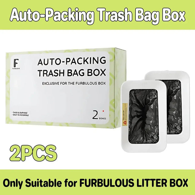 Furbulous Auto-Packing Trash Bag Box 2 Pieces
