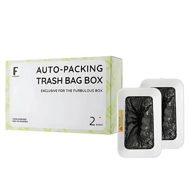 Furbulous Auto-Packing Trash Bag Box 2 Pieces