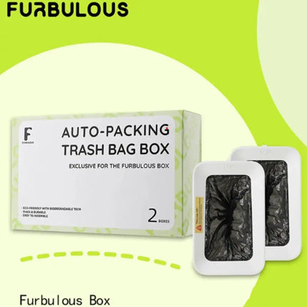 Furbulous Auto-Packing Trash Bag Box 2 Pieces