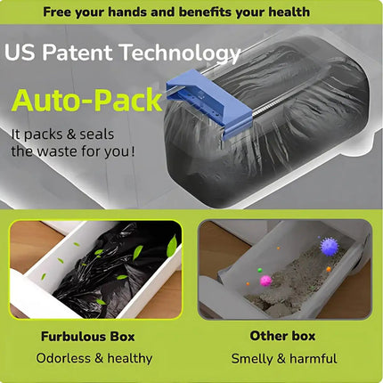Furbulous Auto-Packing Trash Bag Box 2 Pieces