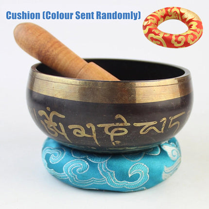 Tibetan Singing Bowl with Striker and Cushion for Meditation Yoga Mindfulness ASMR