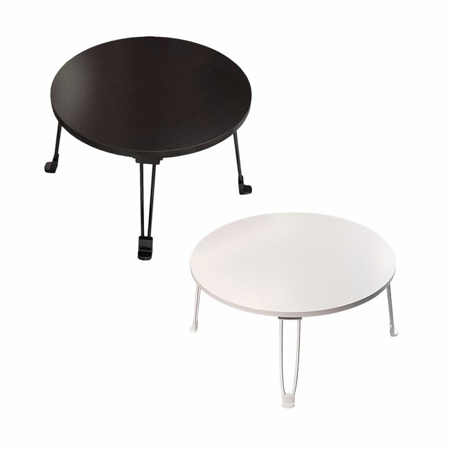 Foldable Small Coffee Table Round Bed Desk Balcony Bay Window Computer Table