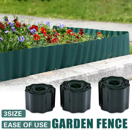 Green Garden Landscape Edging Border Flexible Lawn Fence Roll Outdoor Decor