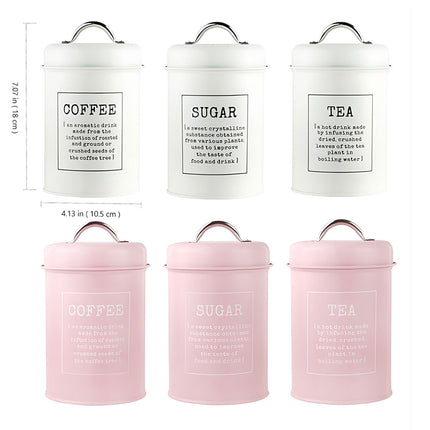 3 PCS Practical Airtight Jar for Milk Powder Coffee Tea Storage Moisture Proof