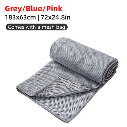 Sports Fitness Ultra Fine Fiber Sweat-Absorbent Diamond Pattern Yoga Towel