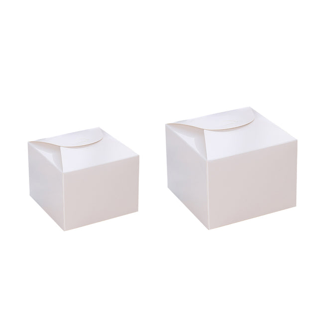 100PCS Kraft Paper Pastry Boxes Square Cake Boxes for Dessert and Bakery Packaging