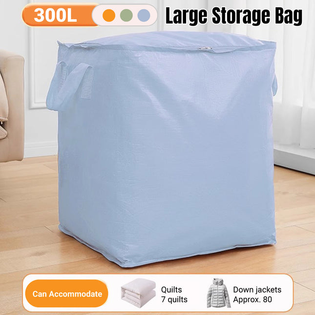 300L Large Capacity Clothes Quilt Storage Bag Waterproof for Home Closet Storage