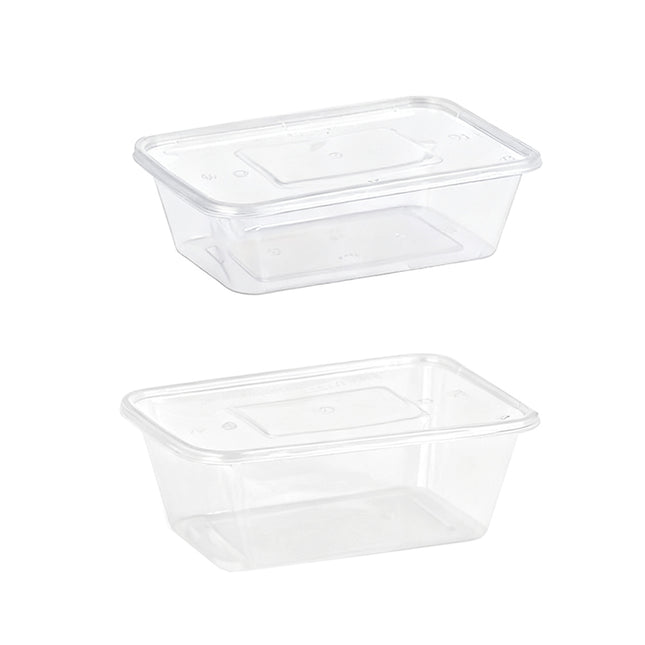 50PCS Food-Grade Disposable Square Takeout Container 750/1000ml