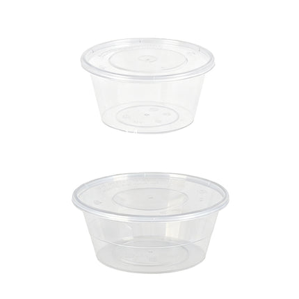 50PCS Food-Grade Disposable Round Takeout Container 450/800ml