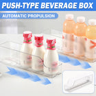 Fridge Drink Organizer Auto Push Forward Dispenser Adjustable for Cans Bottles