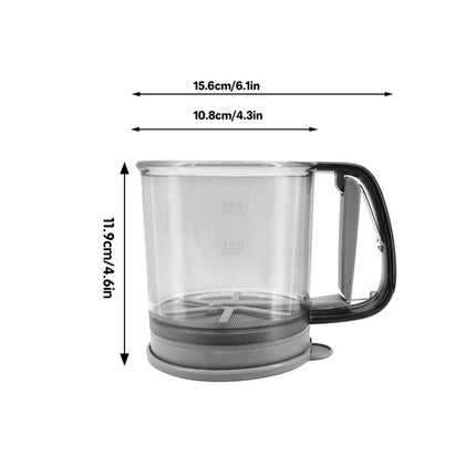 Semi Automatic Handheld Flour Sieve Fine Mesh Food Grade Baking Sifter