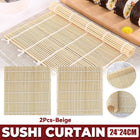 Bamboo Sushi Curtain Rolling Mat Non-Stick for Sushi Making Easy to Clean