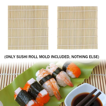 Bamboo Sushi Curtain Rolling Mat Non-Stick for Sushi Making Easy to Clean