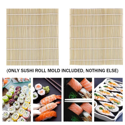 Bamboo Sushi Curtain Rolling Mat Non-Stick for Sushi Making Easy to Clean