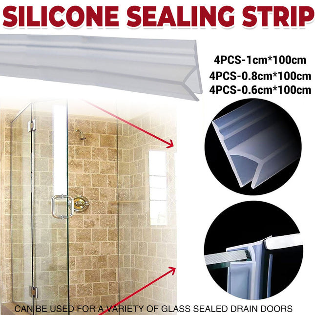 Silicone Sealing Strip Weatherproof Soundproof Door Window Seal for Home Office