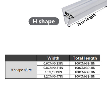 Sealing Strip Windproof Silica Gel Strip for Glass Doors Windows Anti Collision