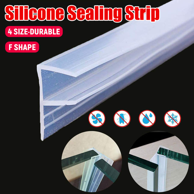 Transparent Silicone Seal Strip in F Shape for Glass Doors Windows