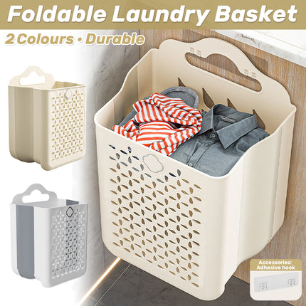 Wall Mounted Foldable Laundry Basket for Bedroom Laundry Room Space Saving