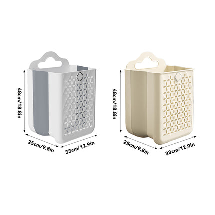 Wall Mounted Foldable Laundry Basket for Bedroom Laundry Room Space Saving