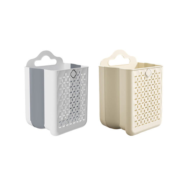 Wall Mounted Foldable Laundry Basket for Bedroom Laundry Room Space Saving