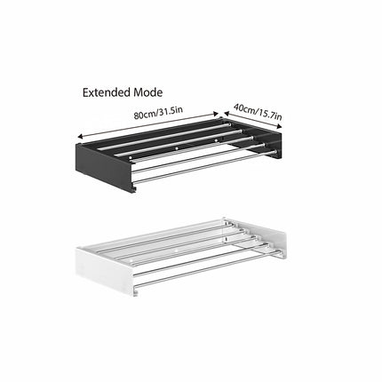 Foldable Wall Hanging Clothes Drying Rack Invisible Balcony Towel Laundry Rack