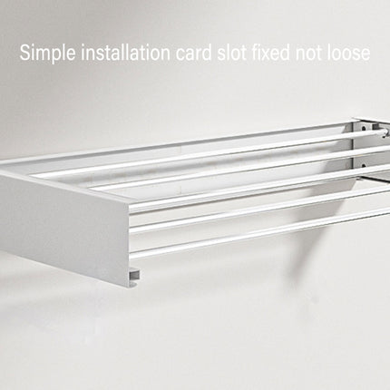 Foldable Wall Hanging Clothes Drying Rack Invisible Balcony Towel Laundry Rack