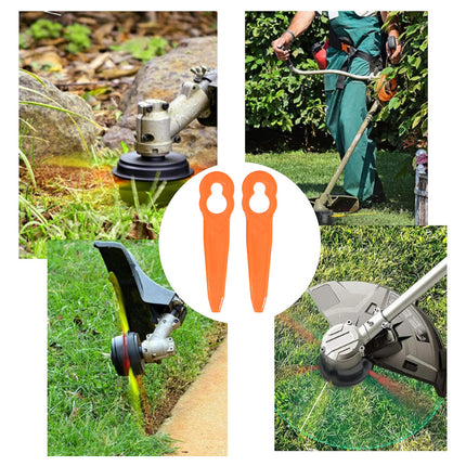 50PCS Lawn Mower Plastic Blades for Garden Grass Cutting Replacement Parts Use