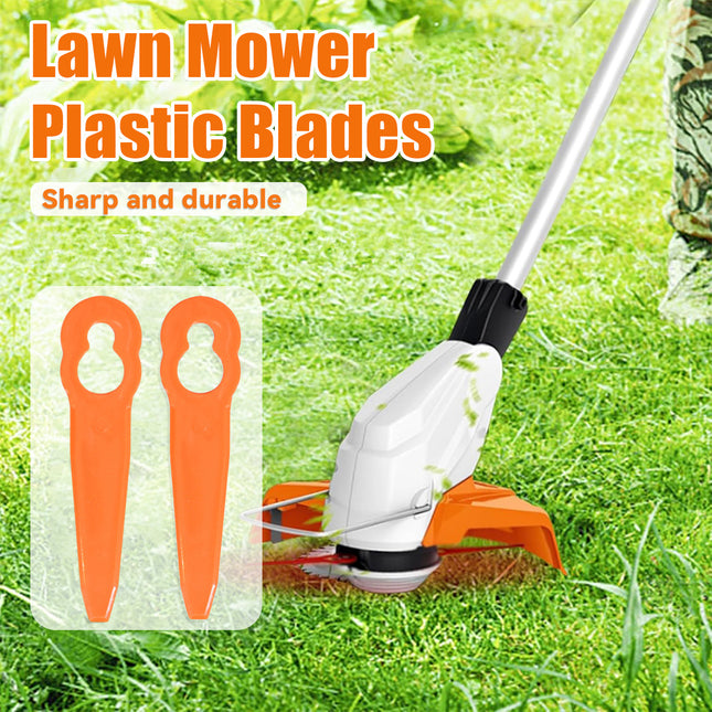 50PCS Lawn Mower Plastic Blades for Garden Grass Cutting Replacement Parts Use