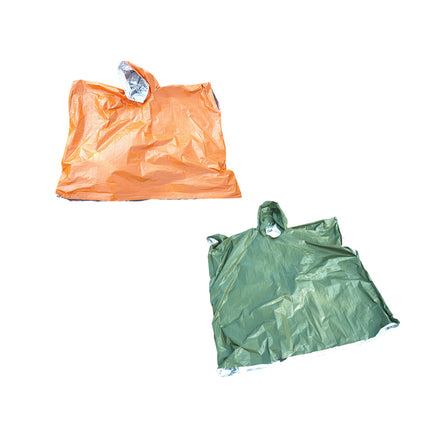 2PCS First Aid Emergency Raincoat Waterproof Durable Warm Keeping Emergency Use