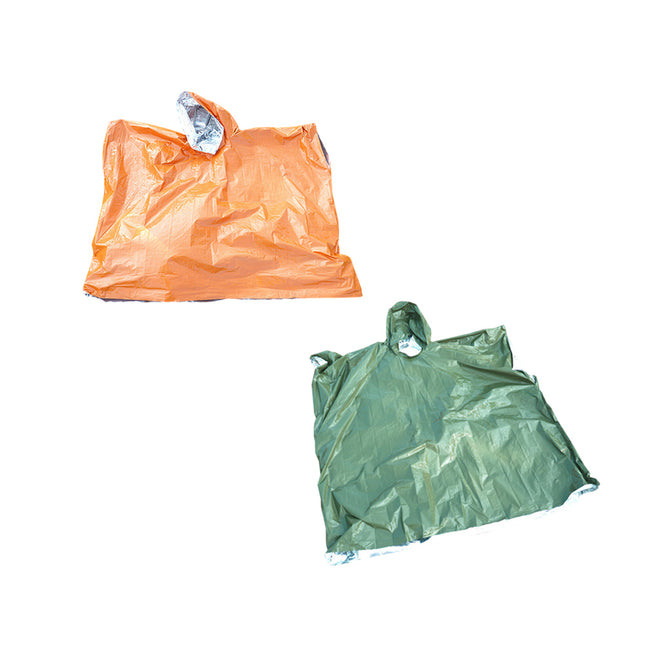 2PCS First Aid Emergency Raincoat Waterproof Durable Warm Keeping Emergency Use