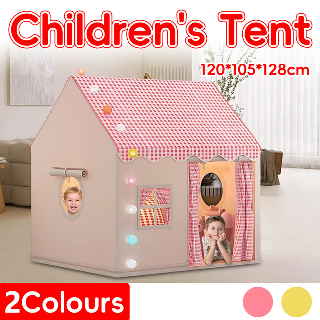 Children Indoor Play Tent Castle Tent Safe Washable Fabric Easy To Assemble