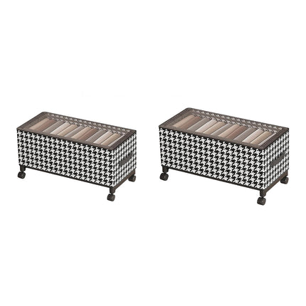 Under Bed Storage Box with Wheels Dustproof Large Capacity for Bedroom Storage