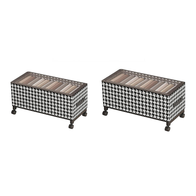 Under Bed Storage Box with Wheels Dustproof Large Capacity for Bedroom Storage