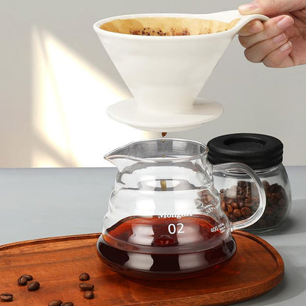 Ceramic Coffee Dripper for Pour Over Coffee Dripper Reusable Heat Resistant