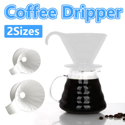Ceramic Coffee Dripper for Pour Over Coffee Dripper Reusable Heat Resistant