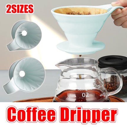 Ceramic Coffee Dripper for Pour Over Coffee Dripper Reusable Heat Resistant