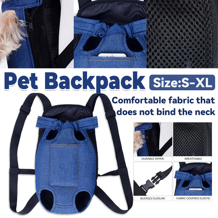Pet Outdoor Backpack Breathable Anti Scratch for Cats Dogs Travel Hiking Use