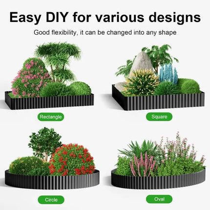 Garden Guardrail Metal Edge Fencing Rustproof Durable For Yard Outdoor Plants